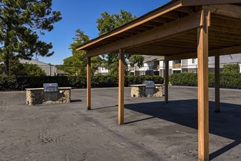 BBQ area at The Stella, Memphis, Tennessee